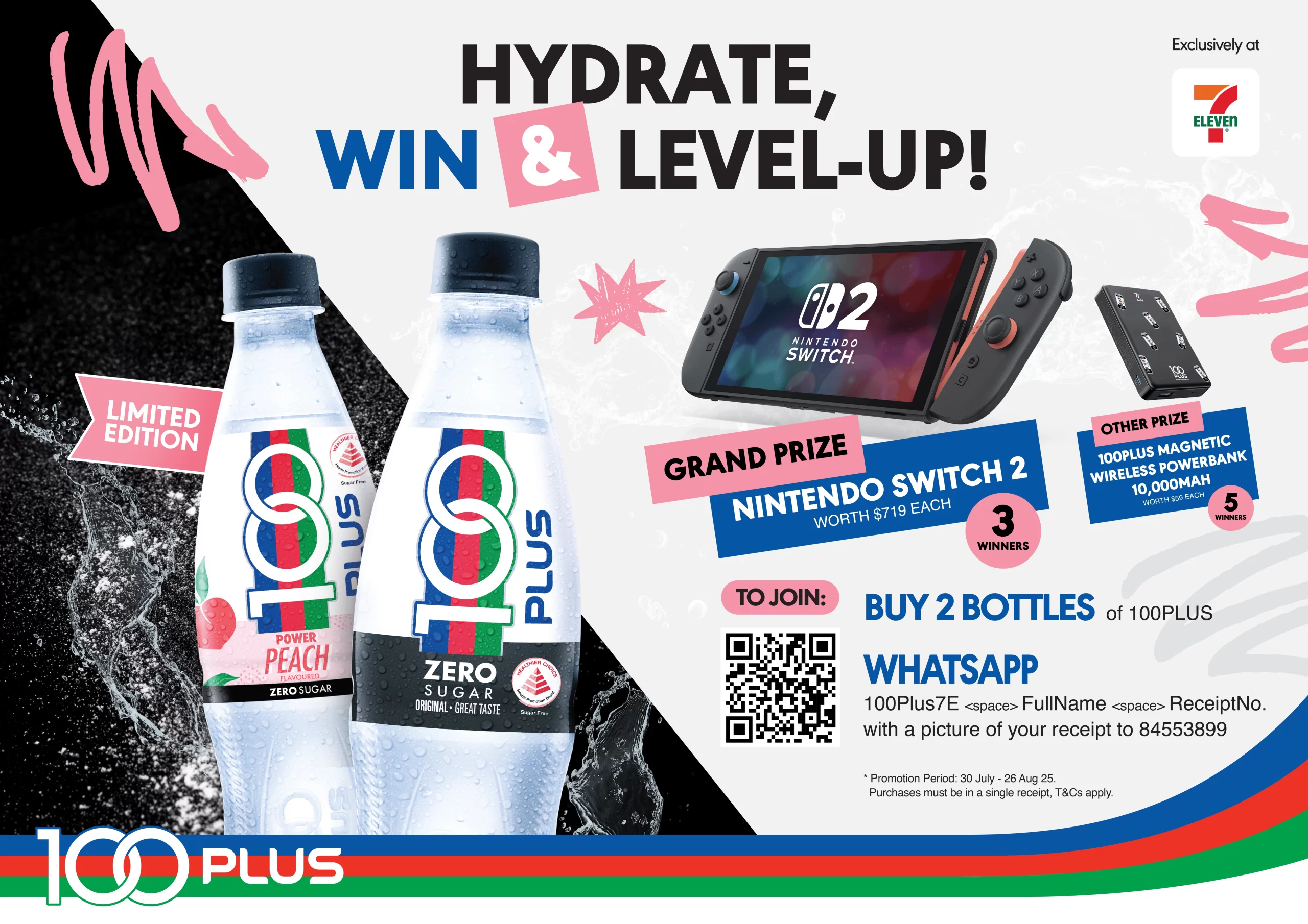 100PLUS X 7E HYDRATE WIN LEVELUP Web Banner scaled